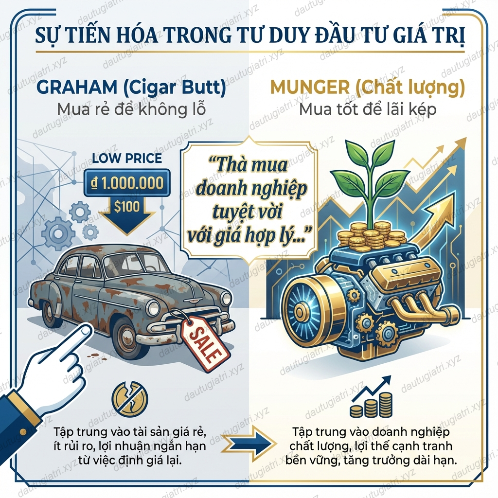 Sự tiến hóa trong Tư duy Đầu tư Giá trị